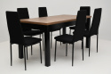 Prostokątny stół S-18 80x160 rozkładany do 200 oraz krzesała K-93mc (wybierz wymiar stołu i ilość krzeseł)