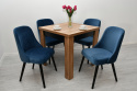 Kwadratowy stół S-44 z wygodnymi krzesłami K-78, wybór kolorystyki w cenie