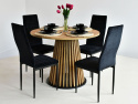 Okrągły stół Lamel w zestawie z krzesłami K-91wc (wybierz kolorystykę, wymiar stołu oraz ilość krzeseł)