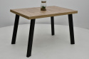 Prostokątny stół Loft 2 z grubym blatem, wybierz kolorystykę i wymiar