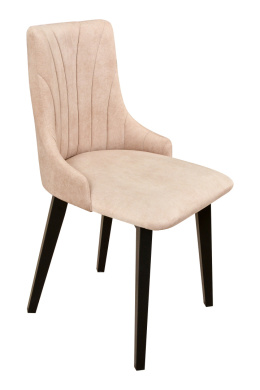 Tapcierowane krzesło muszelka, krzesło Monti 5 PP
