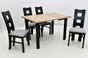 Kwadratowy stół Max 8 80/80 - 160 oraz 4 krzesła K-42