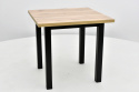 Kwadratowy stół Max 8 80/80 - 160 oraz 4 krzesła Nilo 10