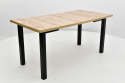 Kwadratowy stół Max 8 80/80 - 160 oraz 4 krzesła Hugo 5