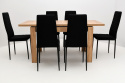 Prostokątny stół Konan 70/120 - 165 oraz 4 krzesła K-93m