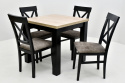Stół S-22 blat laminat 90/90 - 170 oraz 4 krzesła K-64