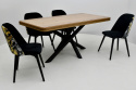 Loftowy stół S-52 90/170 - 230 oraz 4 krzesła Gusto 1