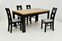 Stół S-44 G 80/140 rozkładany do 180 oraz 4 krzesła K-42 (wybierz wymiar i liczbę krzeseł)