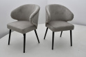 Stół STLM 110 o średnicy 100 cm rozkładany do 180 oraz 4 krzesła Ankara