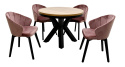 Okrągły stół STLM 110 oraz 4 krzesła S-115