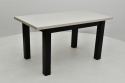 Solidny stół S-22 blat laminat dlux 80/120 - 160 oraz 4 krzesła Nilo 10
