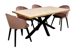 Stół Cherry 2 90x160 oraz 4 krzesła S-115