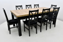 Stół S-22G 70/120 - 160 oraz 4 krzesła Nilo 10 (wybierz wymiar / ilość krzeseł / kolorystykę)