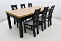 Stół S-22G 90/170 - 250 oraz 6 krzeseł K-42 (wybierz wymiar / ilość krzeseł / kolorystykę)