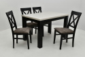 Solidny stół S-22 blat laminat dlux 80/120 - 160 oraz 4 krzesła K-64