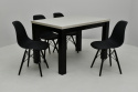 Stół S-22 blat laminat dlux 80/120 - 160 oraz 4 krzesła K-87