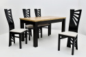 Prostokątny stół S-22 80/140 - 180 oraz 4 krzesła Mewa