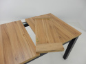 Rozkładany stół S-18 blat laminat 80/120 - 160 oraz 4 krzesła K-87