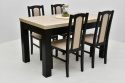 Stół HALK 80x140 rozkładany do 180 cm oraz 4 krzesła Bos 7