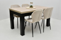 Stół HALK 80x140 rozkładany do 180 cm oraz 4 krzesła K1-FX