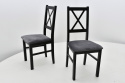 Rozkładany stół S-44cb 80/80 - 160 oraz 4 krzesła Nilo 10 (wybór wymiaru i kolorystyki)