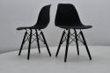 Stół STL 191 o średnicy 100 cm rozkładany do 180 oraz 4 krzesła K-87