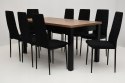 Stół S-18 80x160 rozkładany do 200 oraz 8 krzeseł K-93m (wybierz wymiar stołu i ilość krzeseł)