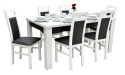 Stół S-44 90/160 rozkładany do 200 oraz 6 krzeseł K-85 (wybierz wymiar i liczbę krzeseł)