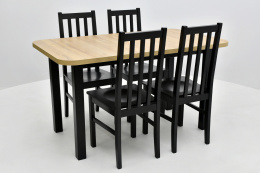 Stół Wenus 2 80/140 -180 oraz 4 krzesła Bos 10d / wybór ilości krzeseł