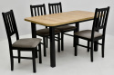 Stół Wenus 2 80/140 -180 oraz 4 krzesła Bos 4 / wybór ilości krzeseł
