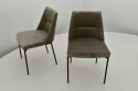 Kwadratowy stół Loft 2 90x90 oraz 4 tapicerowane krzesła Luka