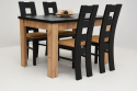 Hit stół S-44 70/120 rozkładany do 165 oraz 4 krzesła K-42 (wybierz wymiar i liczbę krzeseł)