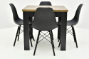 Kwadratowy stół S-44 80/80 - 160 oraz 4 krzesła K-87