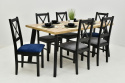 Mały stół Loft 2 90x90 oraz 4 krzesła Nilo 10