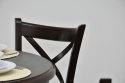 Okrągły stół S-6, średnica 110cm rozkładany do 210 + 4 krzesła K-66R
