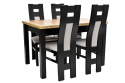 Prostokątny stół S-22 80/140 - 180 oraz 4 krzesła K-41BP