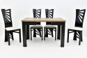 Stół S-44 80/80 rozkładany do 160 oraz 4 krzesła MEWA (wybierz wymiar i liczbę krzeseł)