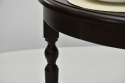 Stół S-6, toczone nogi, średnica 110 cm rozkładany do 210 cm