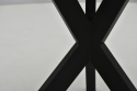 Komplet mebli stół Trio fi 90 cm rozkładany do 130 i 4 krzesła Krzyżak (możliwa zmiana wymiaru)