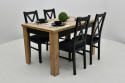 Prostokątny stół S-44 70x120 do 165 oraz 4 krzesła K-22 (różne wymiary i kolory)