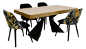 Loftowy stół S-12 90/160 - 210 oraz 4 krzesła Gusto 1