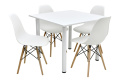 Praktyczny stół Paola CB 90/90 oraz 4 krzesła K-87