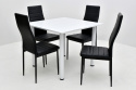 Praktyczny stół Paola CB 90/90 oraz 4 krzesła K-90c