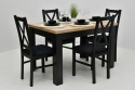 Prostokątny stół S-44 70x120 do 165 oraz 4 krzesła K-22 (różne wymiary i kolory)