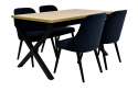 Stół Ikon 1 80/140 rozkładany do 180 oraz 4 krzesła K-78