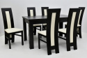 Stół S-44 80/120 rozkładany do 165 oraz 6 krzeseł K-60 (wybierz wymiar i liczbę krzeseł)