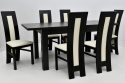 Stół S-44 80/120 rozkładany do 165 oraz 6 krzeseł K-60 (wybierz wymiar i liczbę krzeseł)
