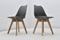 Industrialny stół Liwia 80x130 do 210 cm oraz 6 krzeseł K-87p