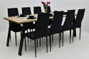 Nowoczesny stół Liwia 80x130 do 210 cm oraz 6 krzeseł K-91wc