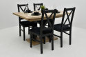 Rozkładany stół Appia 80x130 do 210 cm oraz 4 krzesła K-22